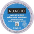 COFFEE-K CUP ADAGIO HOUSE BLEND, MEDIUM ROAST 24/BX