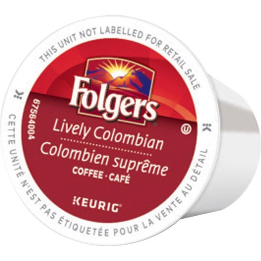 COFFEE-K CUP FOLGERS LIVELY COLOMBIAN MEDIUM ROAST (20509) 24/BX