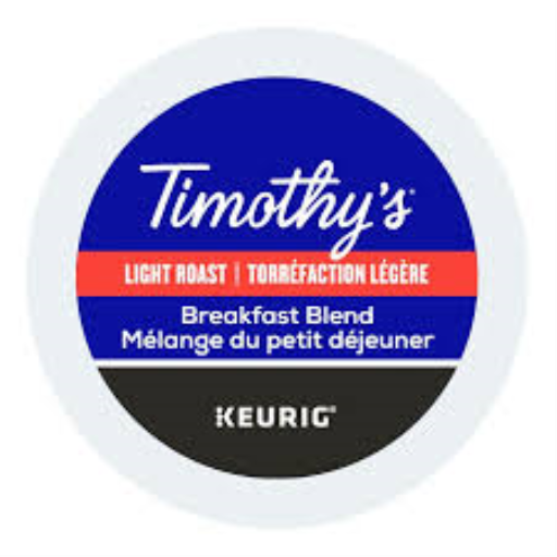 COFFEE-TIMOTHY'S BREAKFAST 70.8G LIGHT ROAST 24/BX