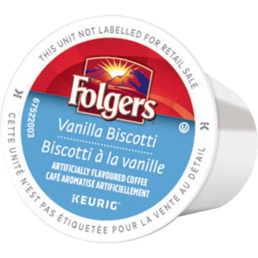 COFFEE-K CUP FOLGERS VANILLA BISCOTTI MEDIUM ROAST(20514) 24/BX