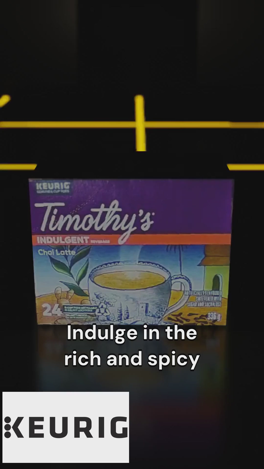 TEA-K CUP TIMOTHY'S CHAI LATTE  (10817) 24/BX