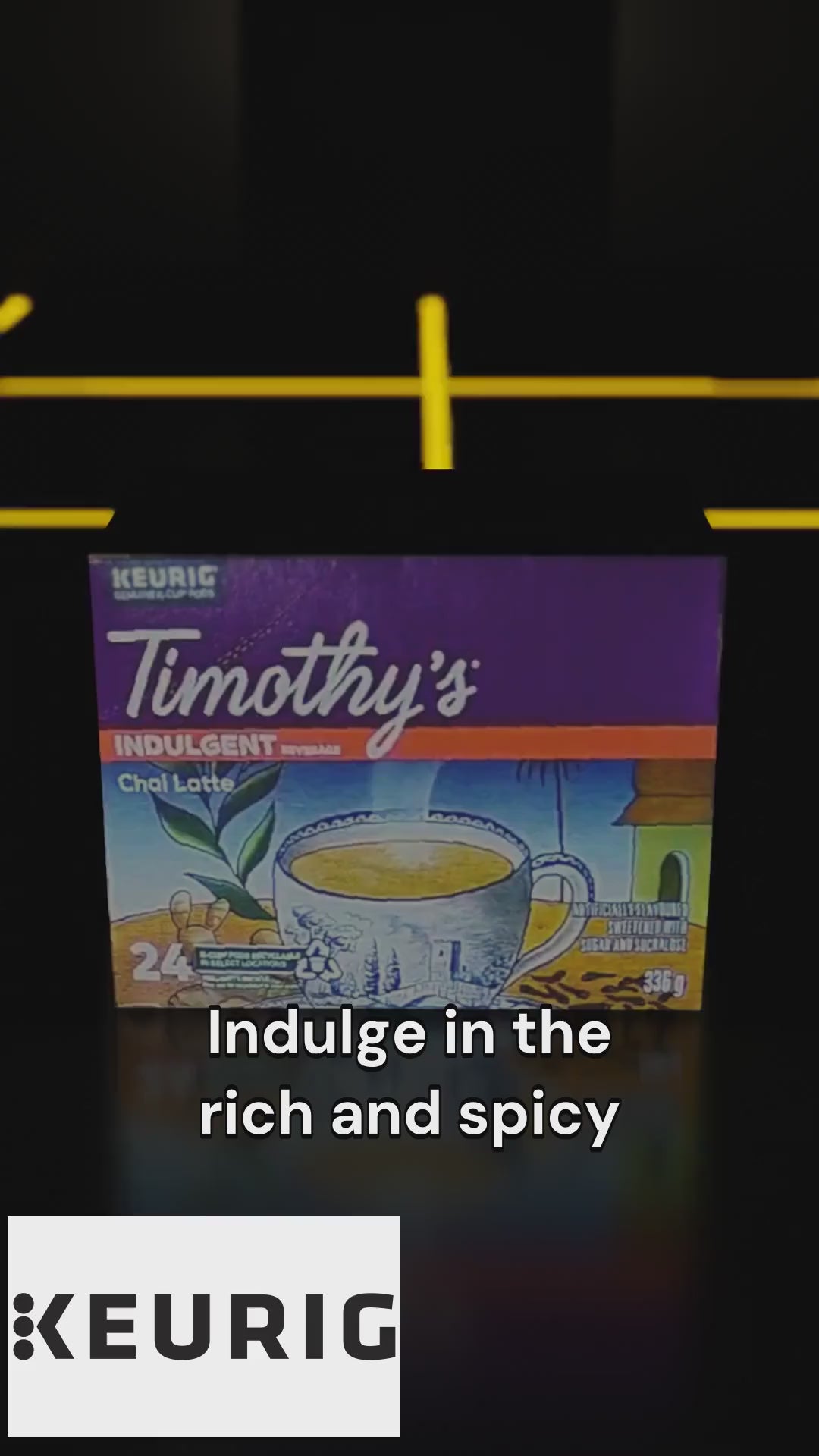 TEA-K CUP TIMOTHY'S CHAI LATTE  (10817) 24/BX