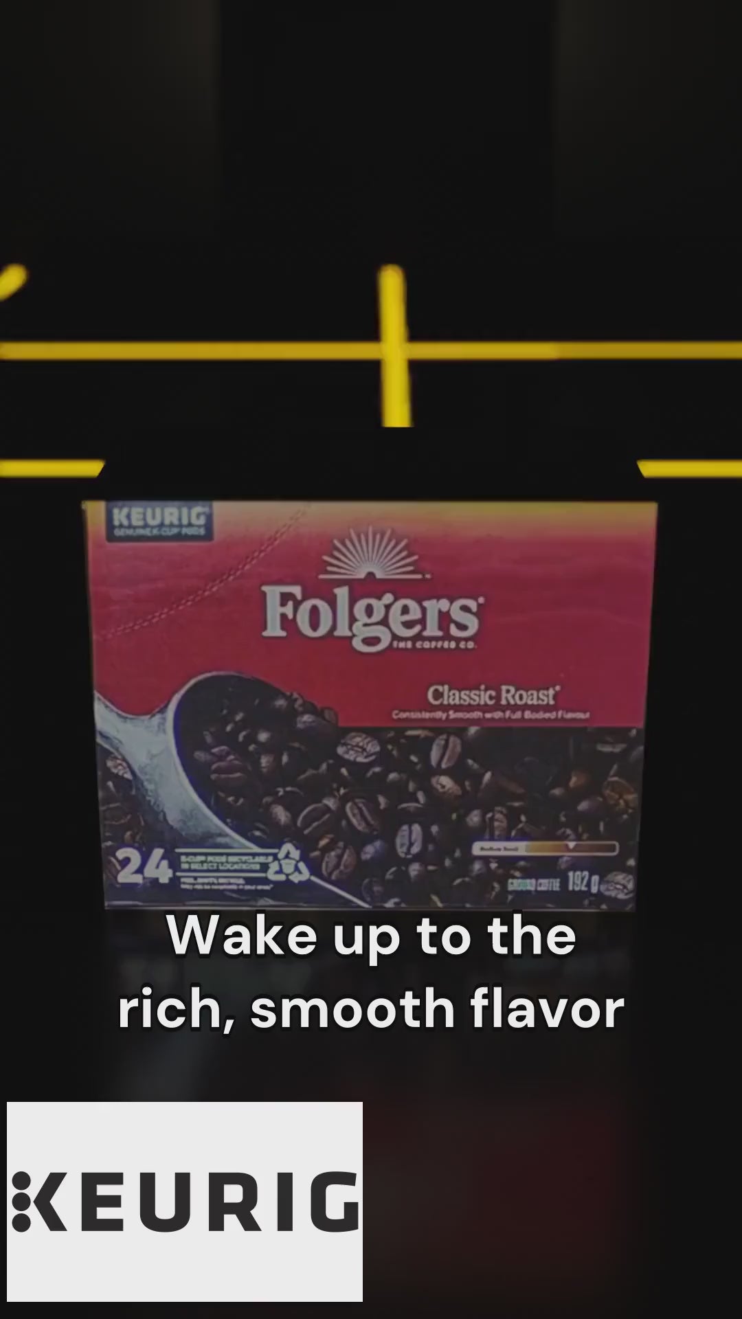 COFFEE-K CUP FOLGERS CLASSIC ROAST MEDIUM ROAST (20502) 24/BX