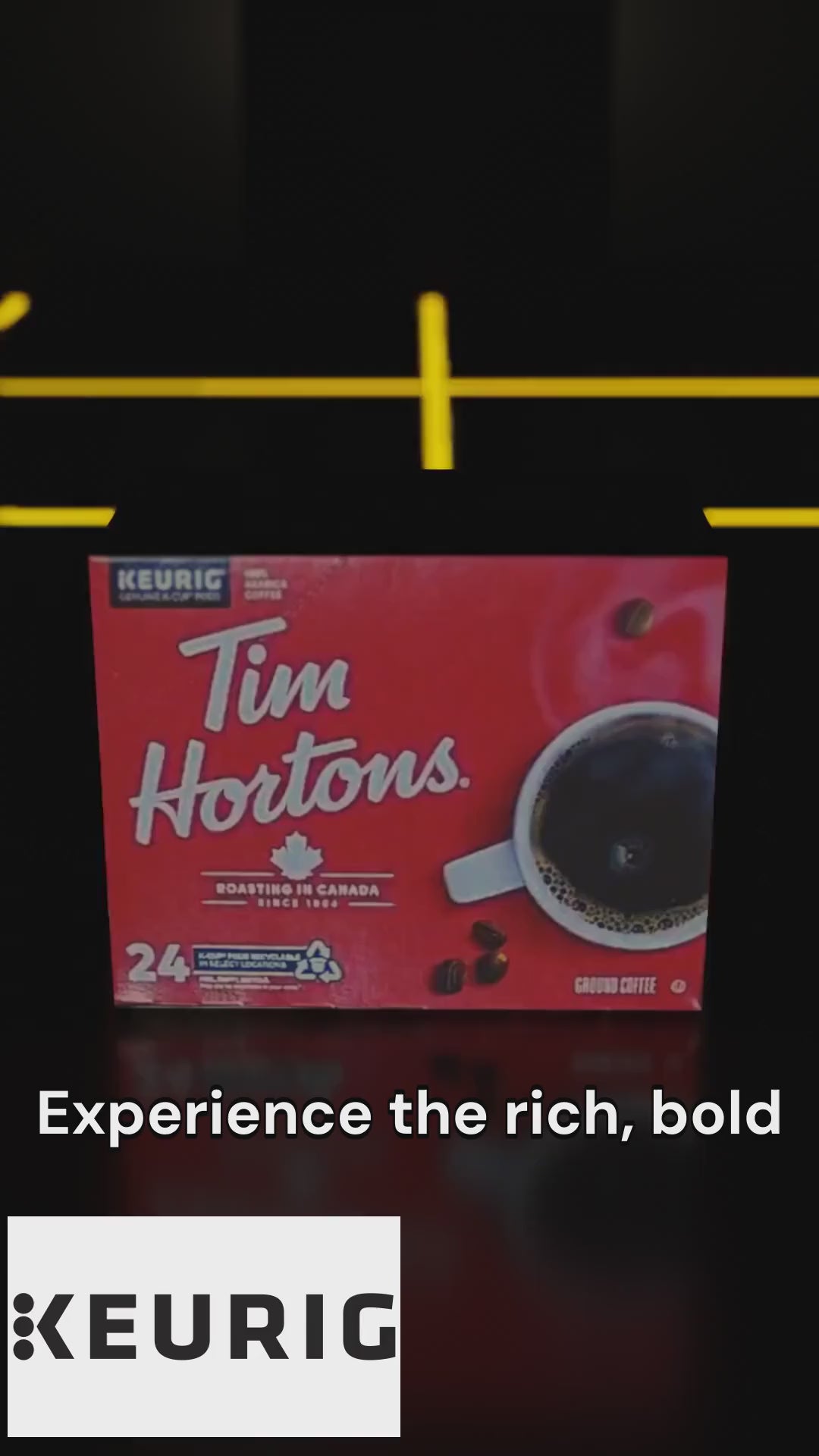 COFFEE-K CUP TIM HORTONS DARK ROAST (11307) 24/BX